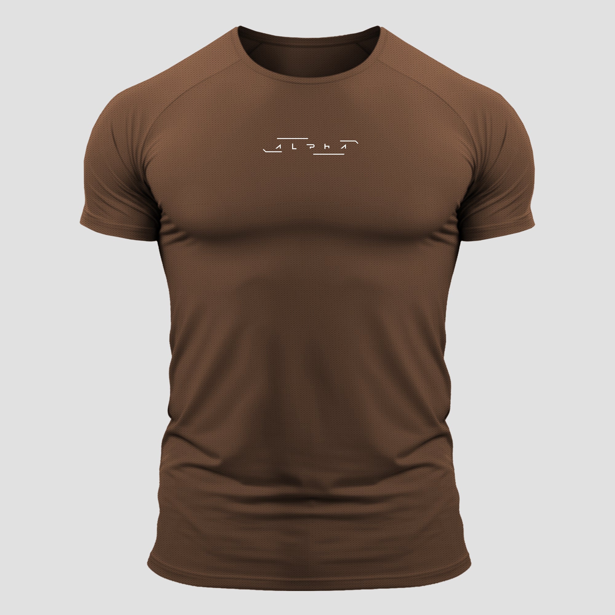 Camiseta Poliamida Line Pulse Marrom Castanho
