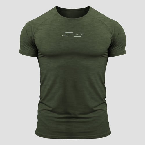 Camiseta Poliamida Line Pulse Verde Exercito