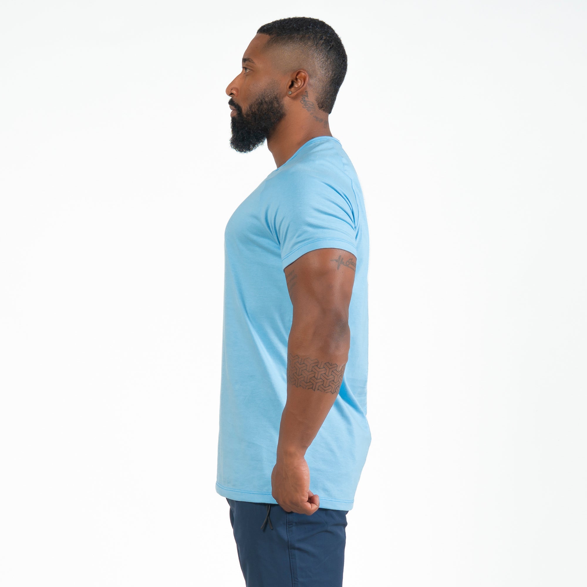 Camiseta Algodão New Horizon Azul Celeste