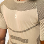 Camiseta Apex Dry Core Caqui - Sem Costura