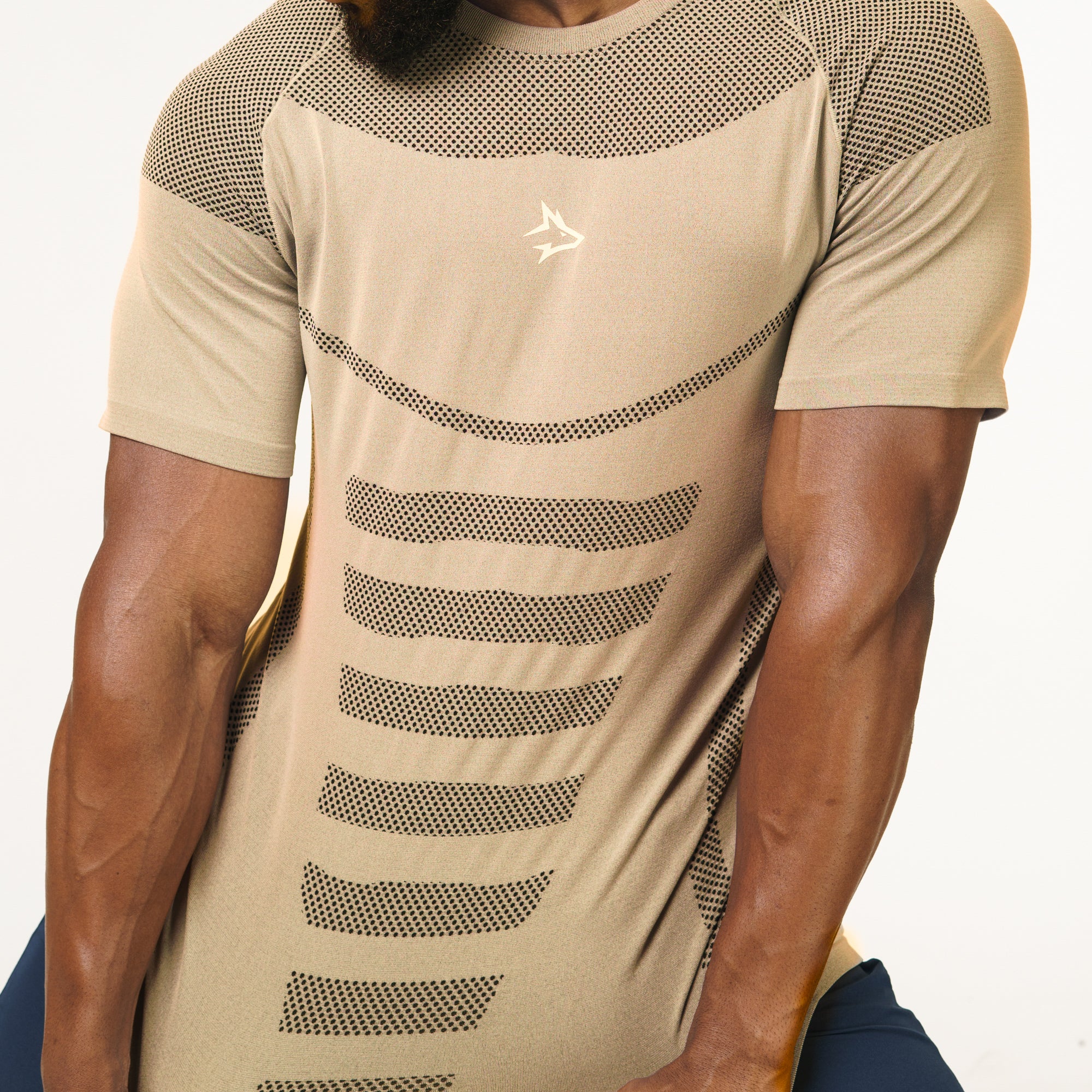 Camiseta Apex Dry Core Caqui - Sem Costura
