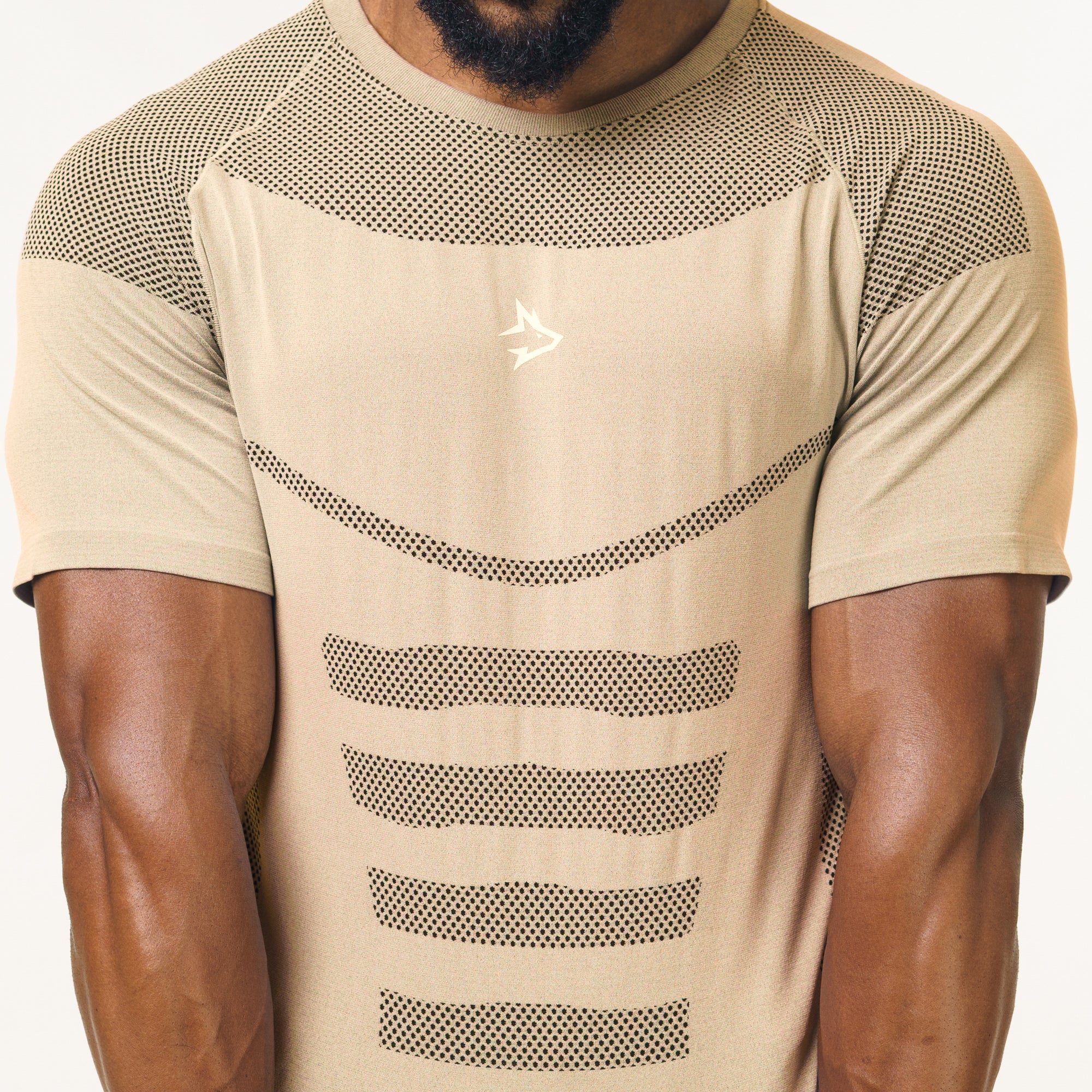 Camiseta Apex Dry Core Caqui - Sem Costura