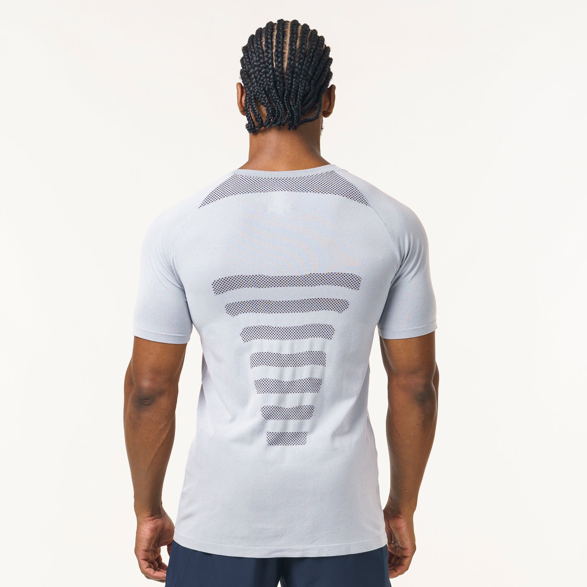 Camiseta Apex Dry Core Cinza Gelo - Sem Costura