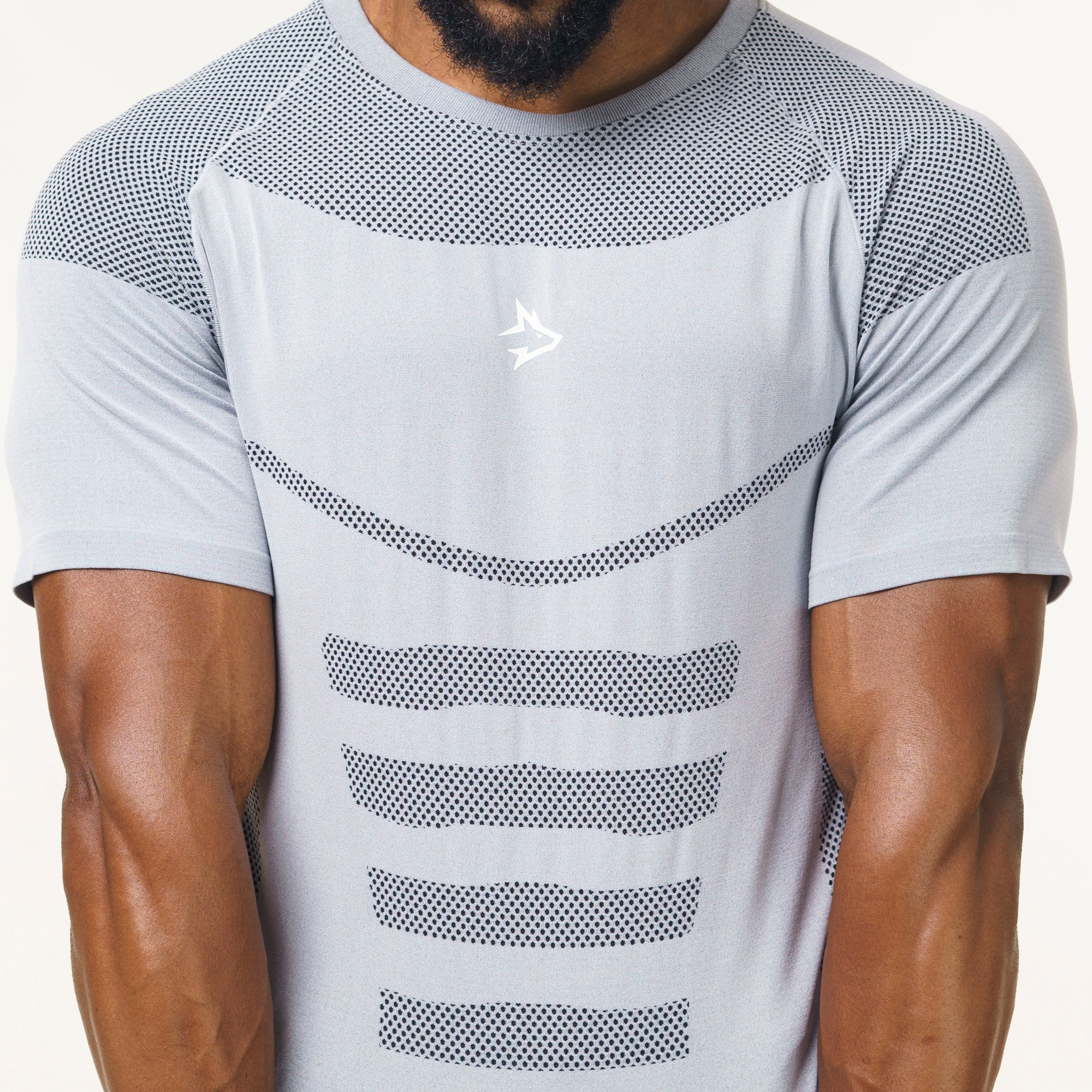 Camiseta Apex Dry Core Cinza Gelo - Sem Costura