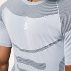 Camiseta Apex Dry Core Cinza Gelo - Sem Costura