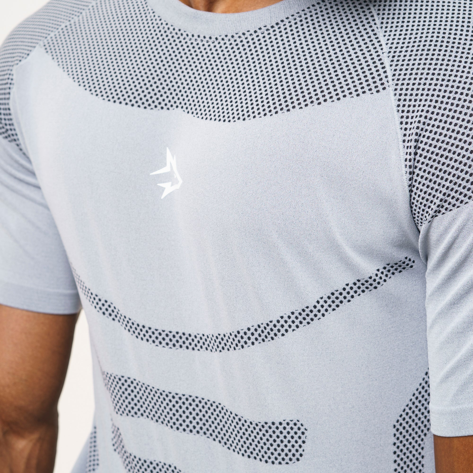 Camiseta Apex Dry Core Cinza Gelo - Sem Costura