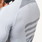Camiseta Apex Dry Core Cinza Gelo - Sem Costura