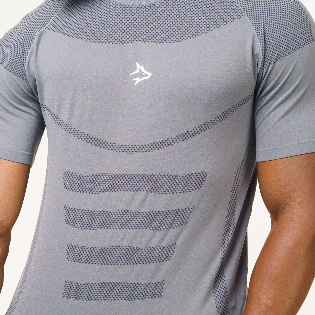 Camiseta Apex Dry Core Cinza - Sem Costura