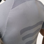 Camiseta Apex Dry Core Cinza - Sem Costura