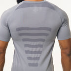 Camiseta Apex Dry Core Cinza - Sem Costura