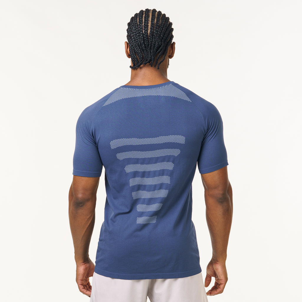 Camiseta Apex Dry Core Marinho - Sem Costura
