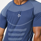 Camiseta Apex Dry Core Marinho - Sem Costura