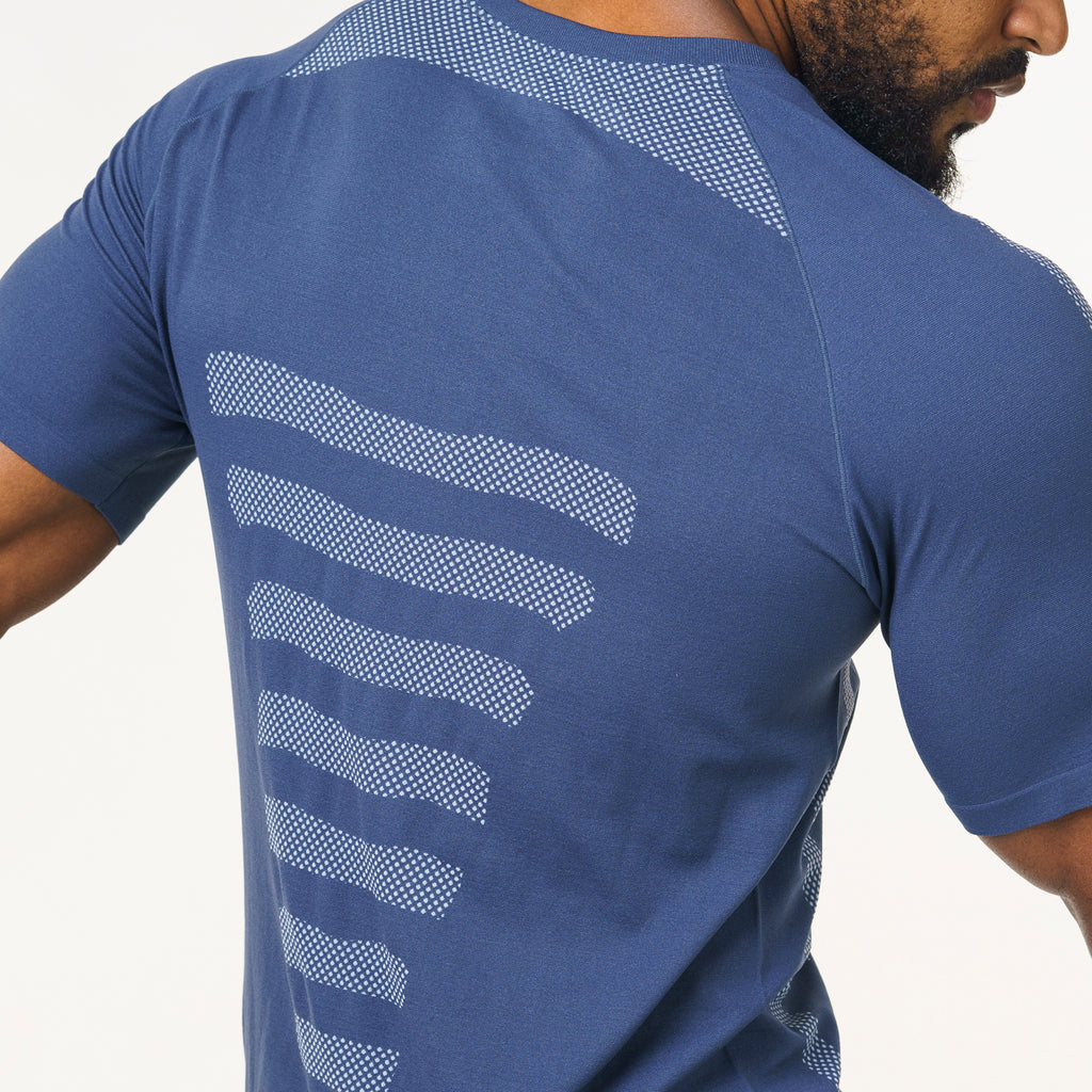 Camiseta Apex Dry Core Marinho - Sem Costura