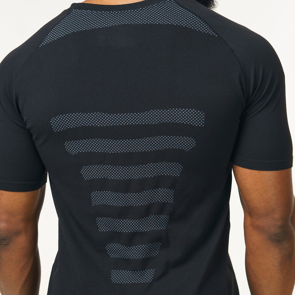 Camiseta Apex Dry Core Preto - Sem Costura