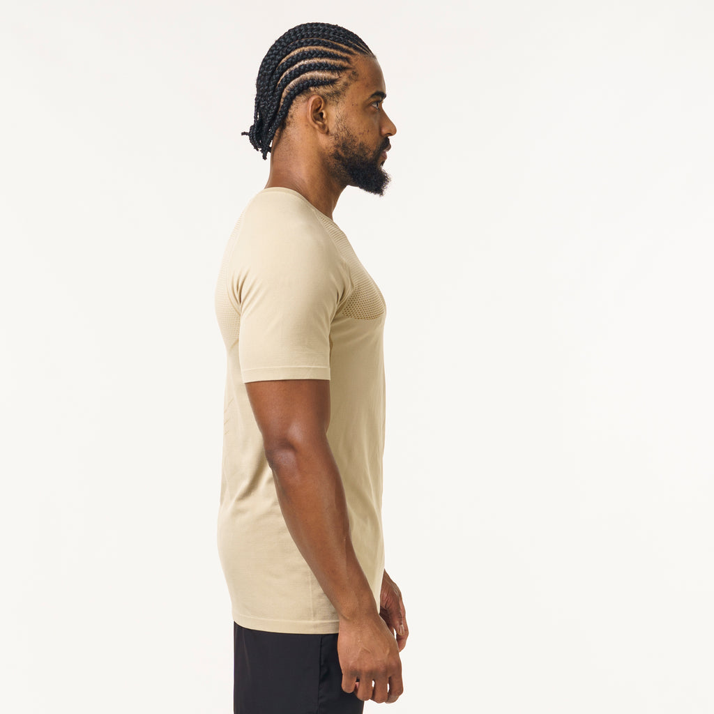Camiseta Apex Dry Evolution Caqui - Sem Costura