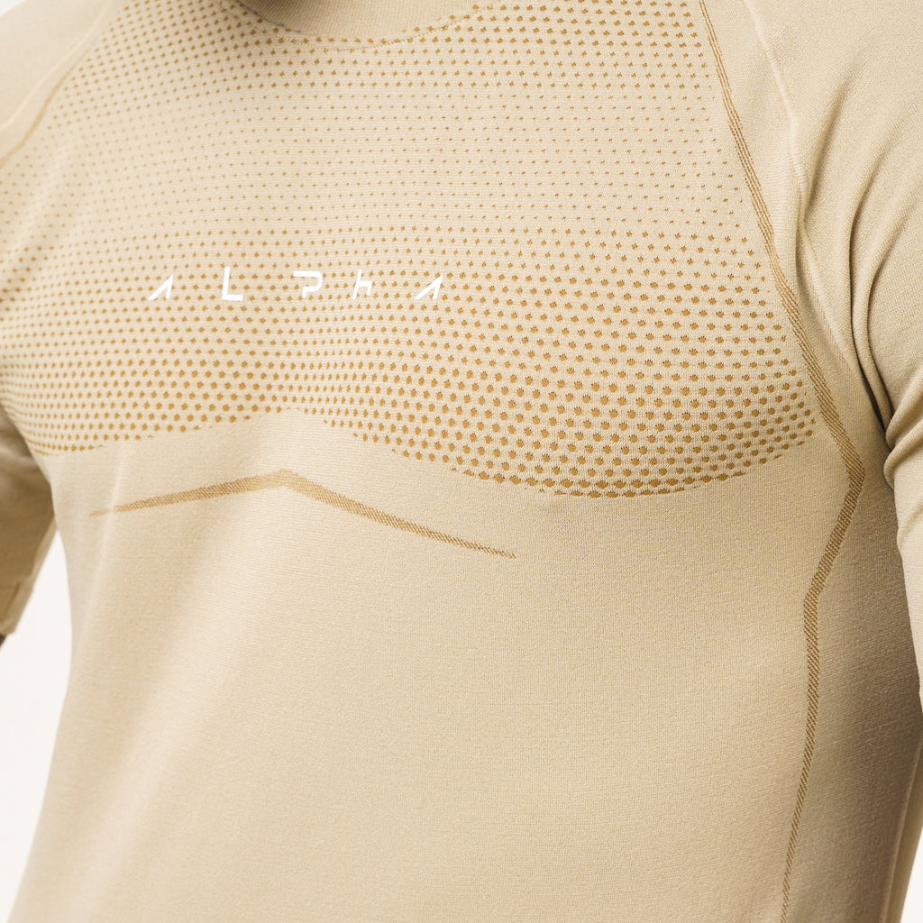 Camiseta Apex Dry Evolution Caqui - Sem Costura