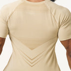 Camiseta Apex Dry Evolution Caqui - Sem Costura