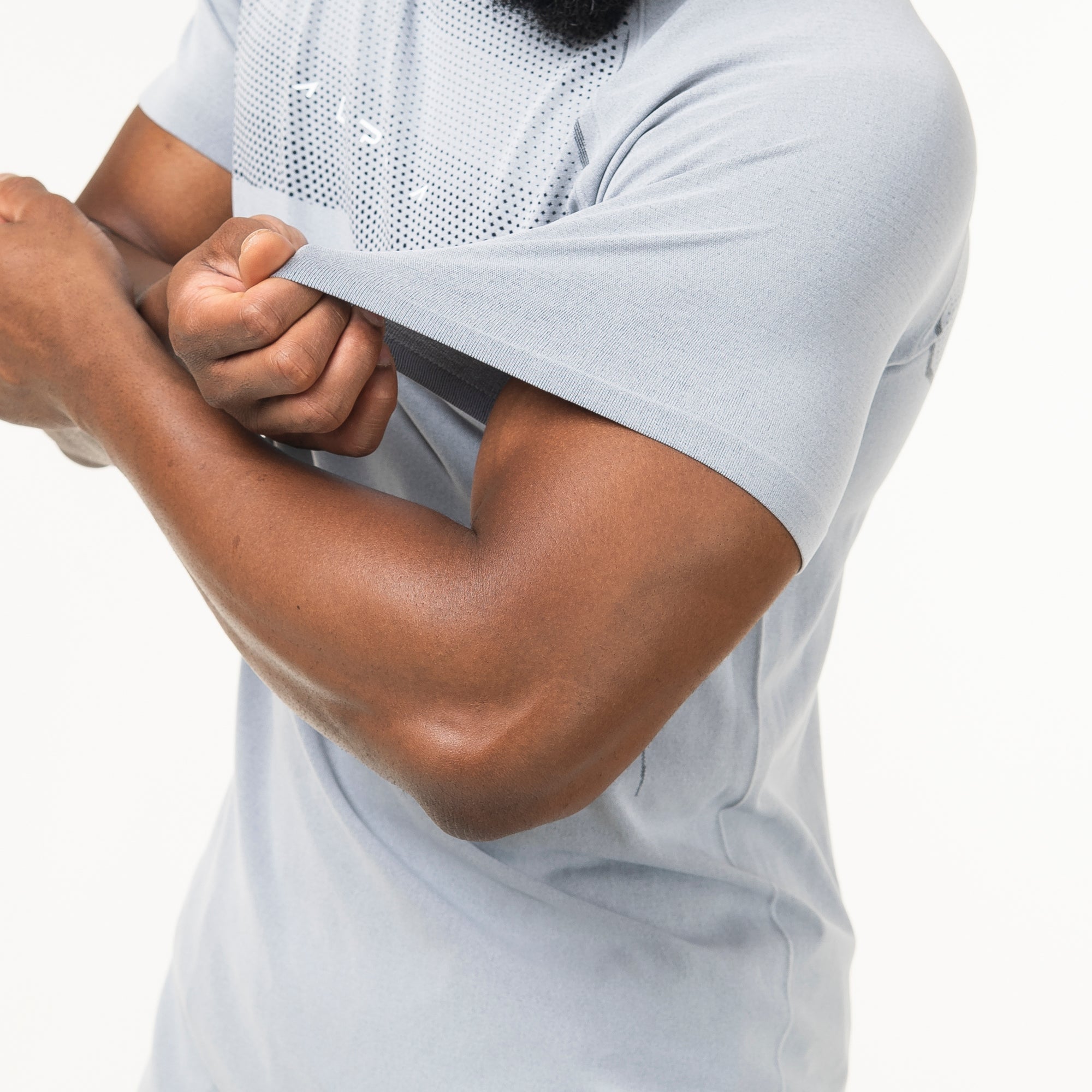 Camiseta Apex Dry Evolution Cinza Gelo - Sem Costura