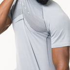 Camiseta Apex Dry Evolution Cinza Gelo - Sem Costura