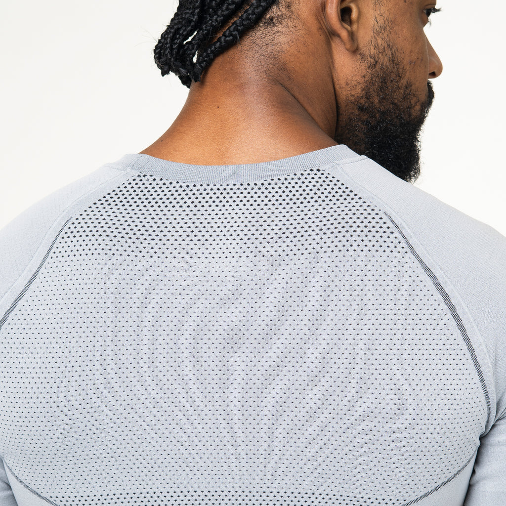 Camiseta Apex Dry Evolution Cinza Gelo - Sem Costura