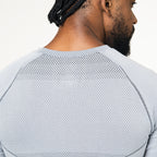 Camiseta Apex Dry Evolution Cinza Gelo - Sem Costura