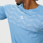 Camiseta Apex Dry Holographic Azul Petróleo - Sem Costura