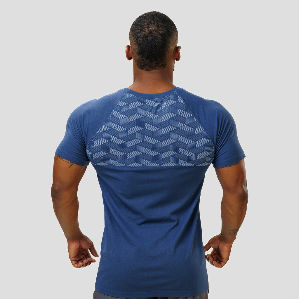 Camiseta Apex Dry Holographic Marinho - Sem Costura