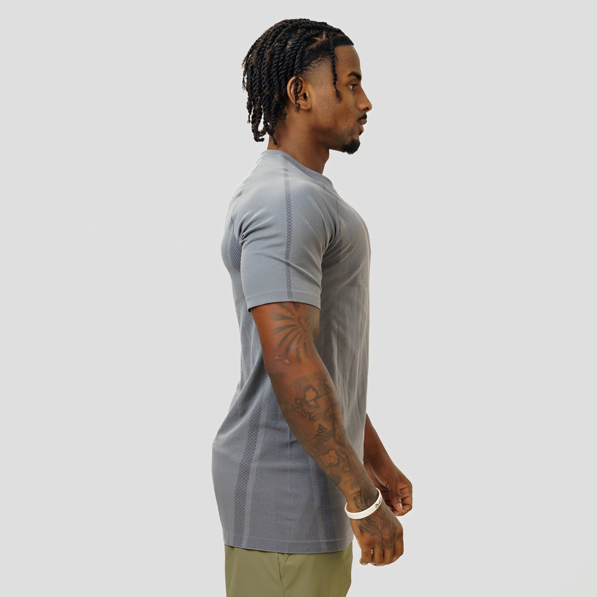 Camiseta Apex Dry Iron Cinza - Sem Costura