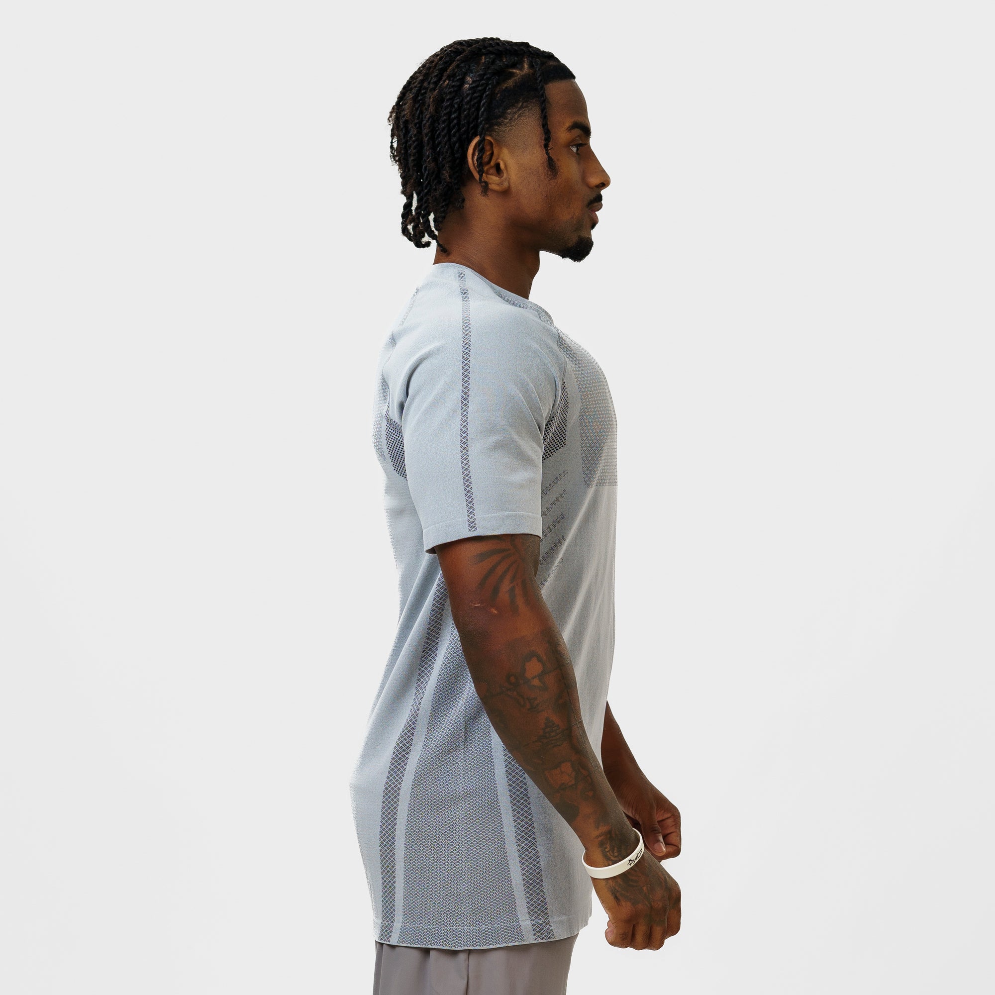 Camiseta Apex Dry Iron Cinza Gelo - Sem Costura