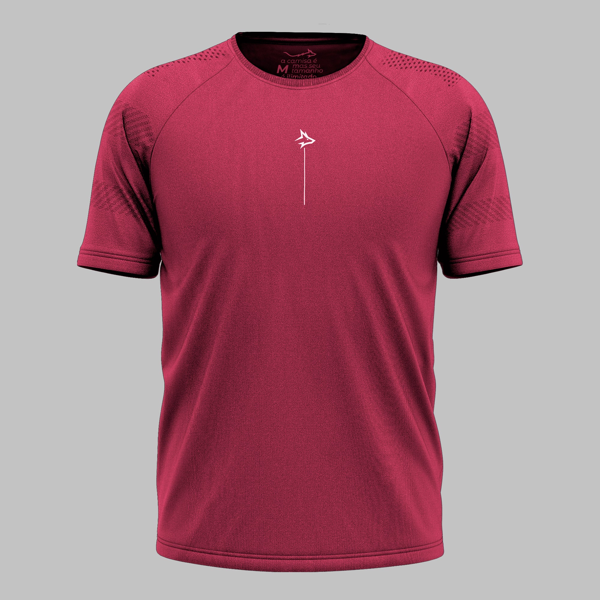 Camiseta Apex Dry Line Lupus Vinho - Sem Costura