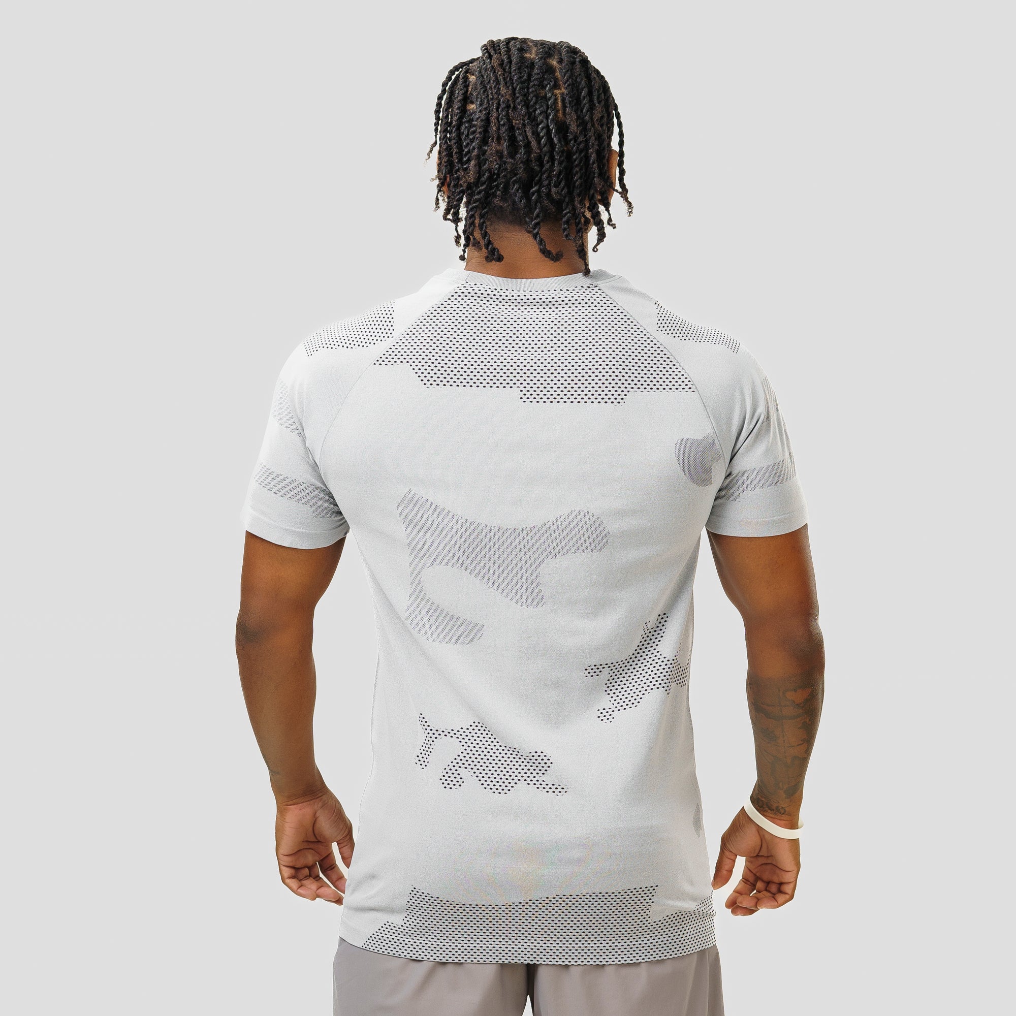 Camiseta Apex Dry Middle Lupus Cinza Gelo - Sem Costura