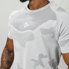Camiseta Apex Dry Middle Lupus Cinza Gelo - Sem Costura