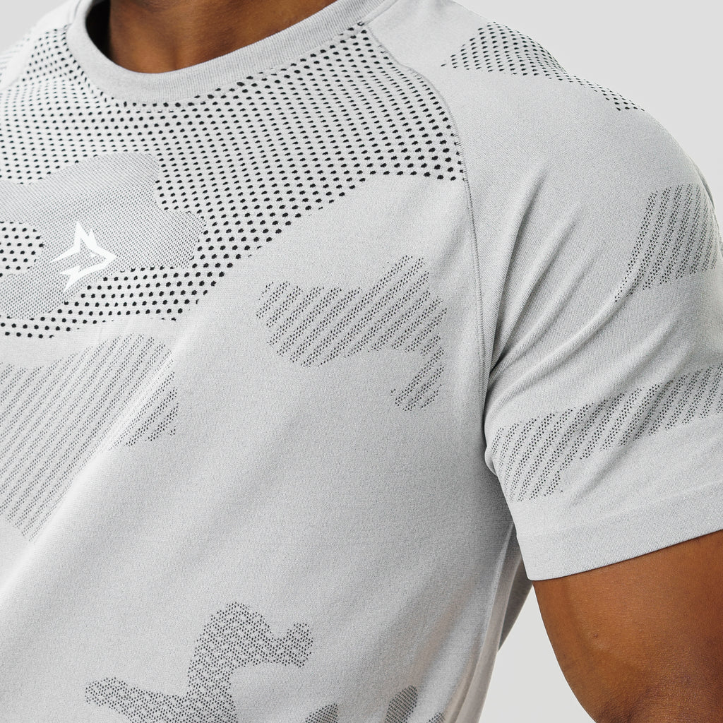 Camiseta Apex Dry Middle Lupus Cinza Gelo - Sem Costura