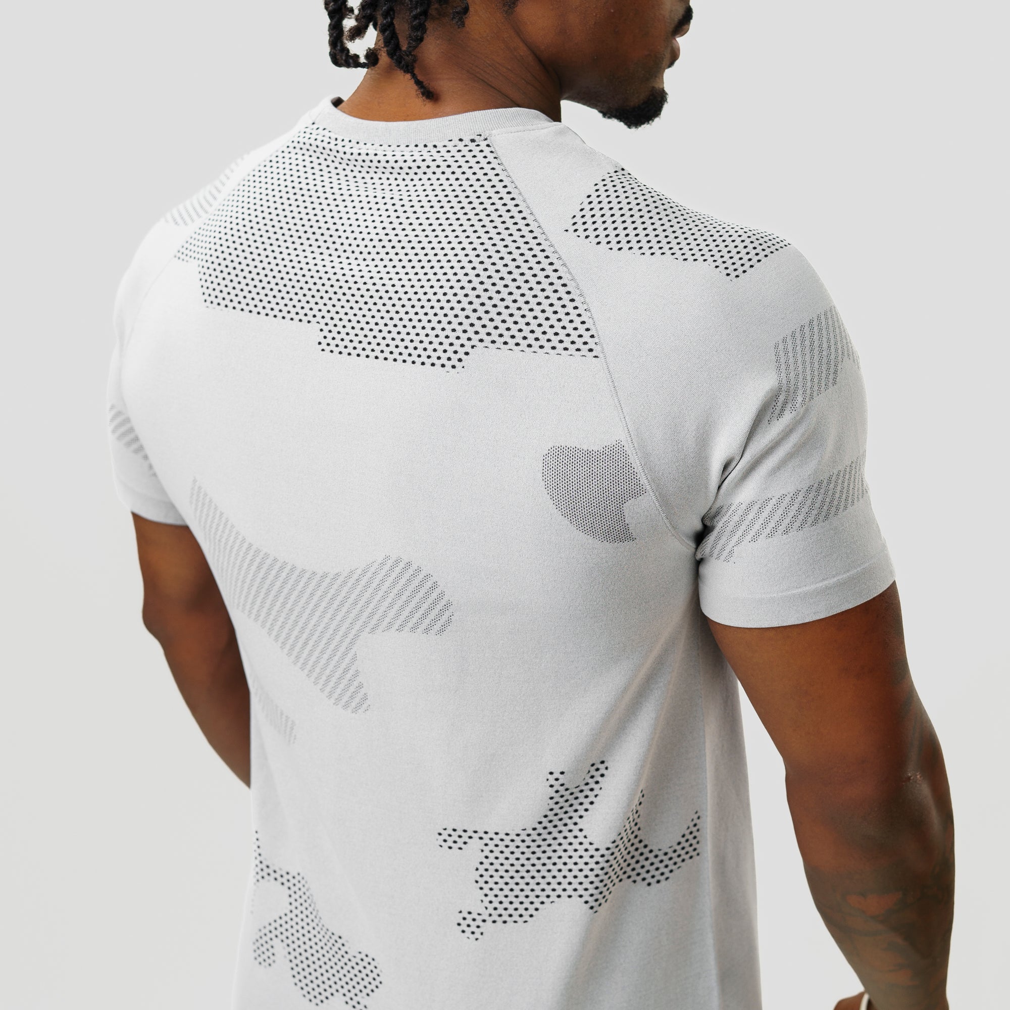 Camiseta Apex Dry Middle Lupus Cinza Gelo - Sem Costura