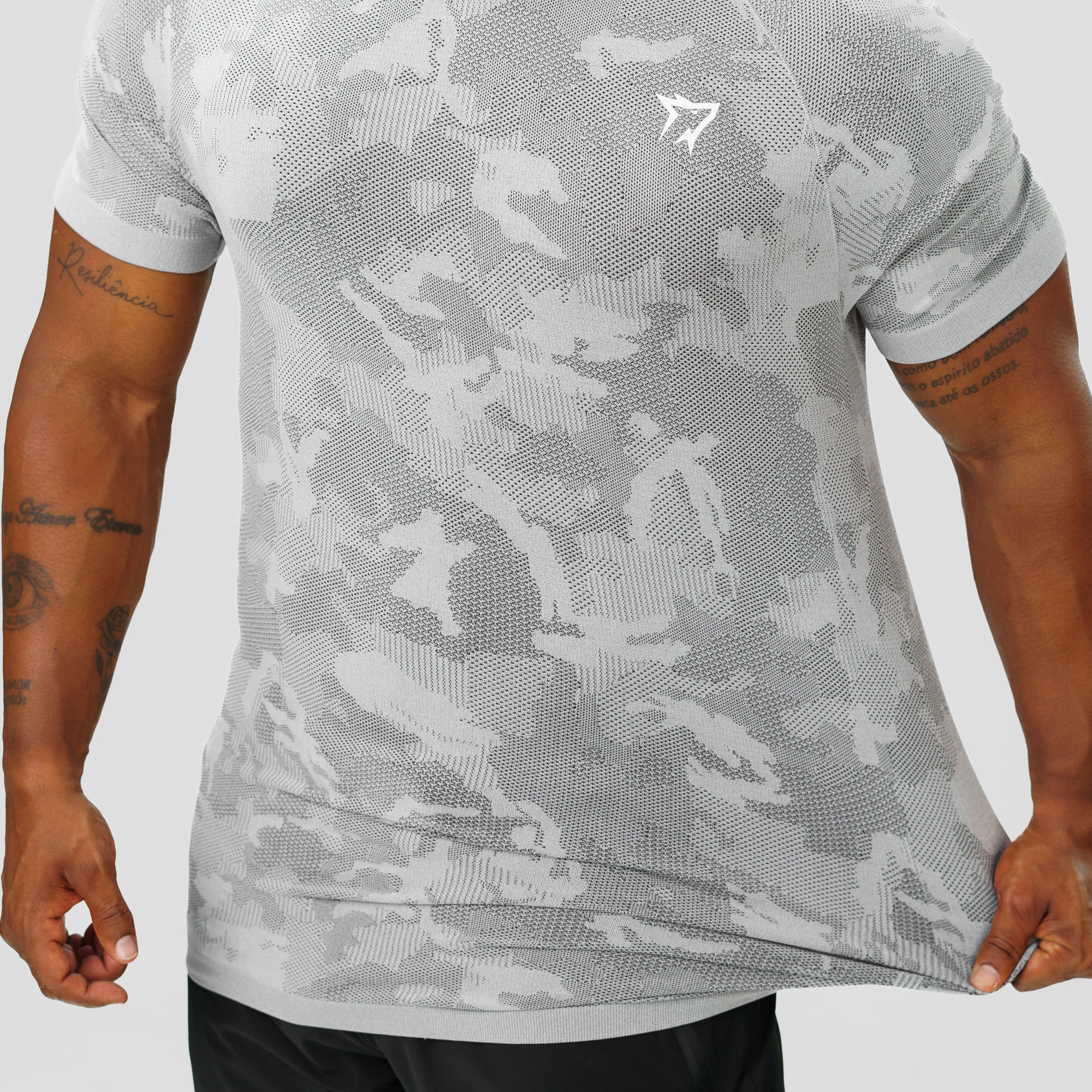 Camiseta Apex Dry New Lupus Cinza Gelo - Sem Costura