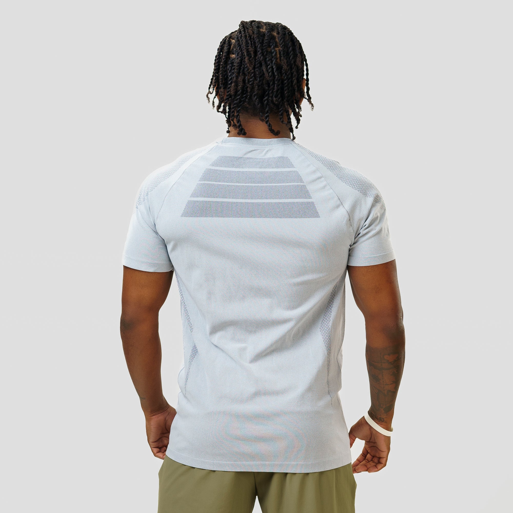 Camiseta Apex Dry New Tenacity Cinza Gelo - Sem Costura