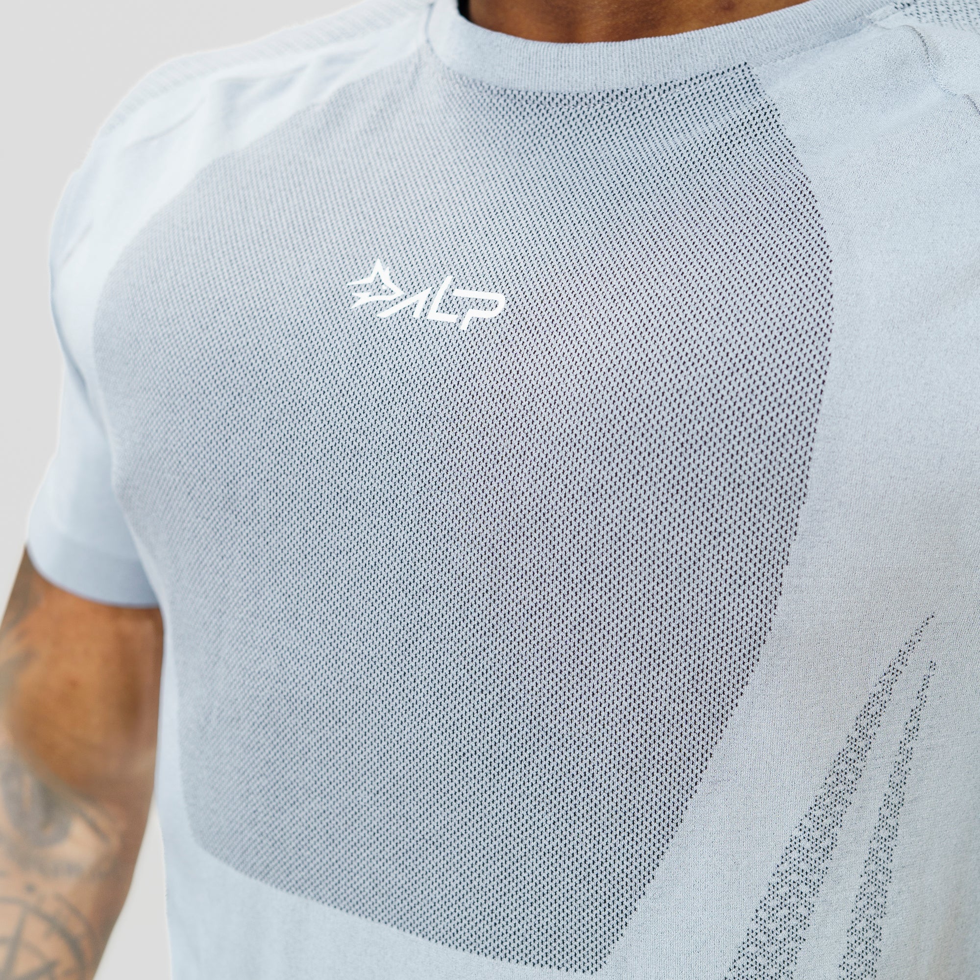 Camiseta Apex Dry New Tenacity Cinza Gelo - Sem Costura