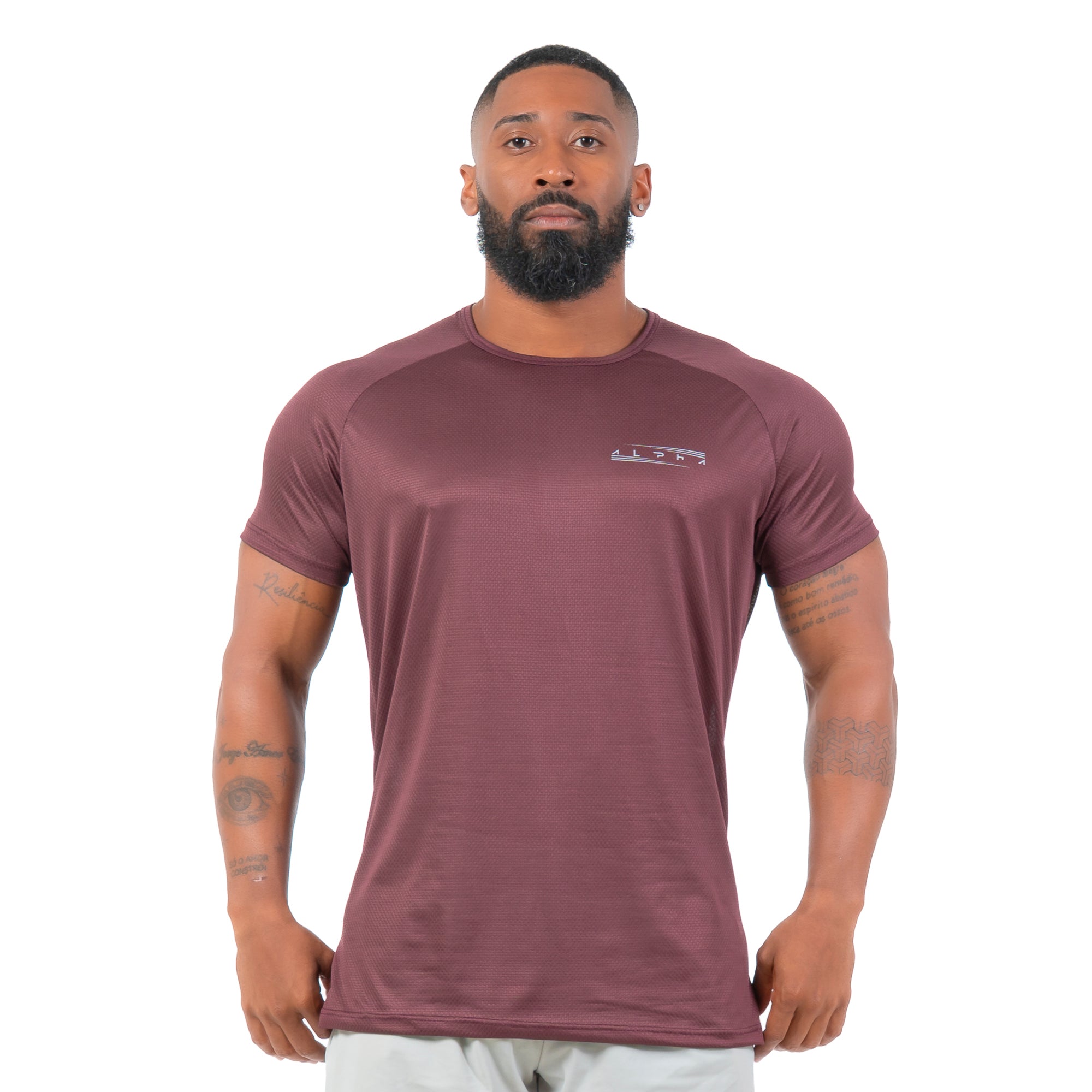Camiseta Dry Fit Aspect Carmesim