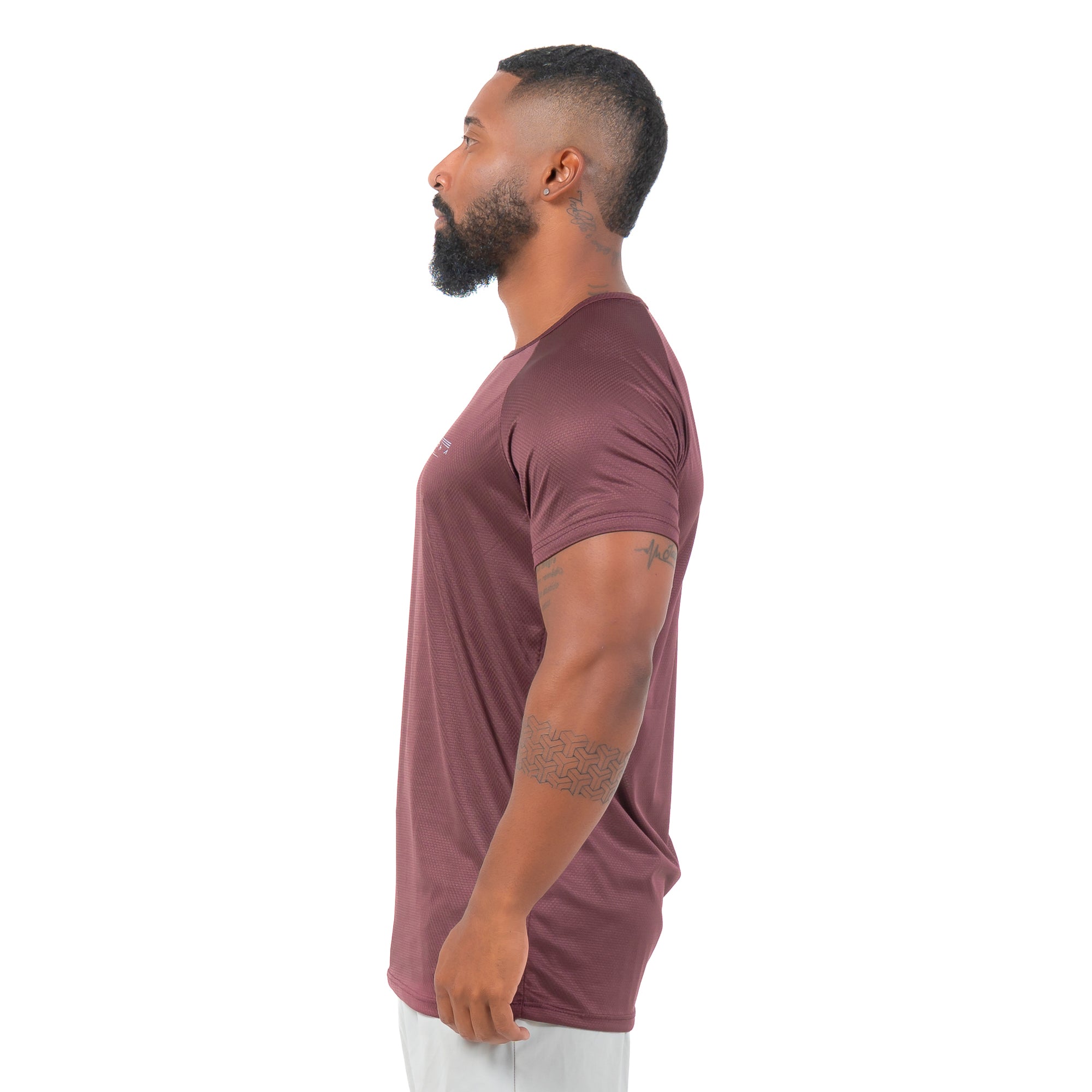 Camiseta Dry Fit Aspect Carmesim