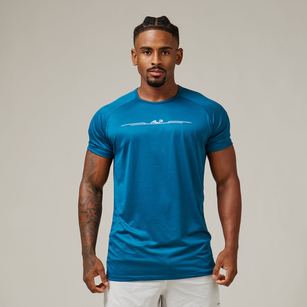 Camiseta Dry Fit Balance Azul Mediterrâneo