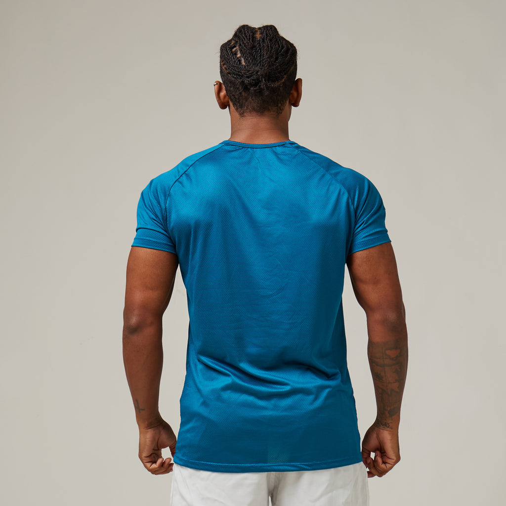 Camiseta Dry Fit Balance Azul Mediterrâneo