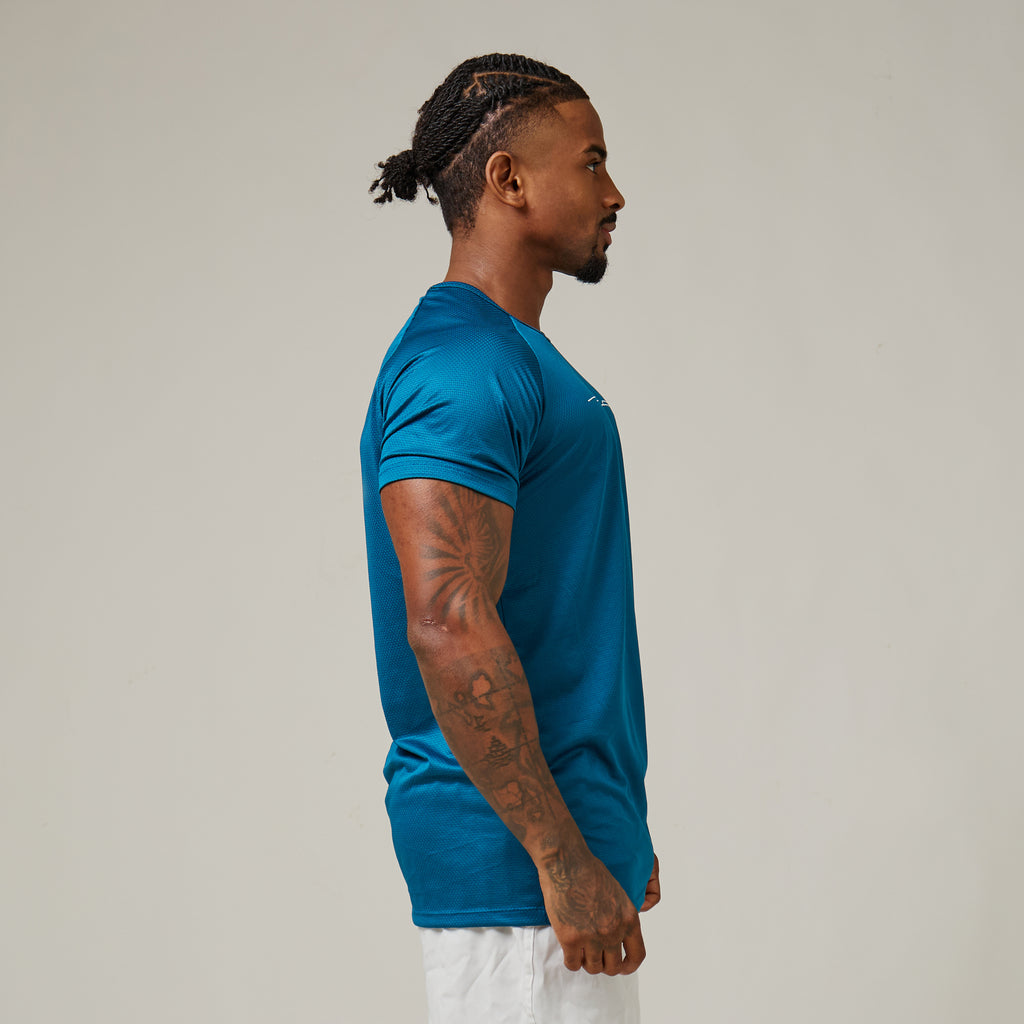 Camiseta Dry Fit Balance Azul Mediterrâneo