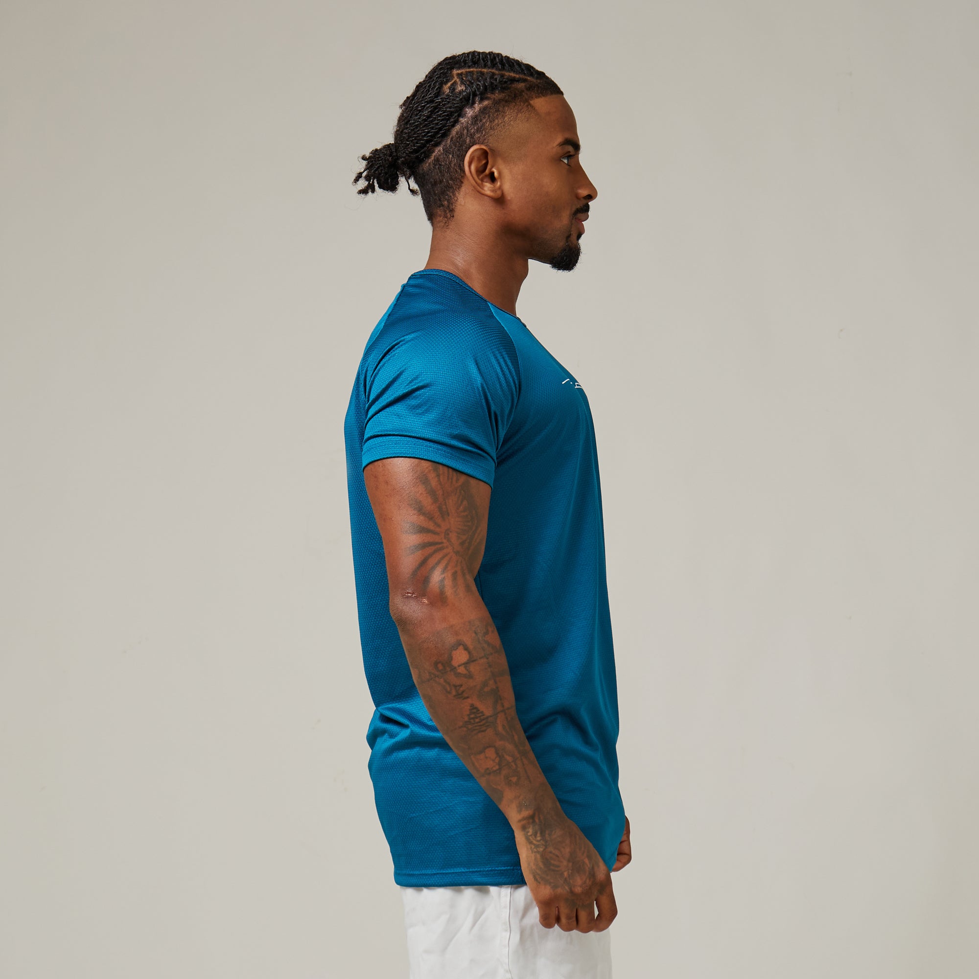 Camiseta Dry Fit Balance Azul Mediterrâneo