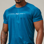 Camiseta Dry Fit Balance Azul Mediterrâneo