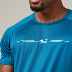 Camiseta Dry Fit Balance Azul Mediterrâneo
