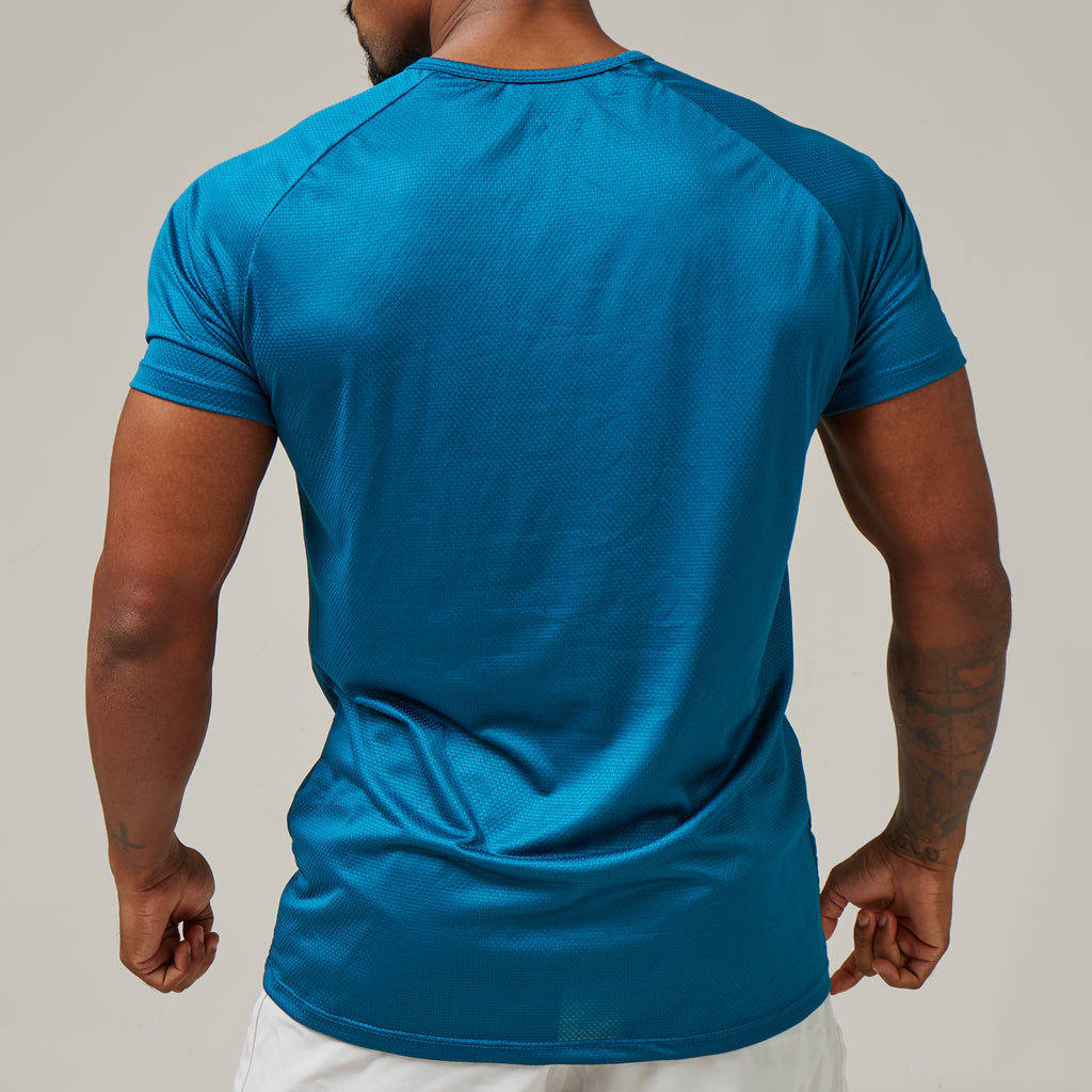 Camiseta Dry Fit Balance Azul Mediterrâneo