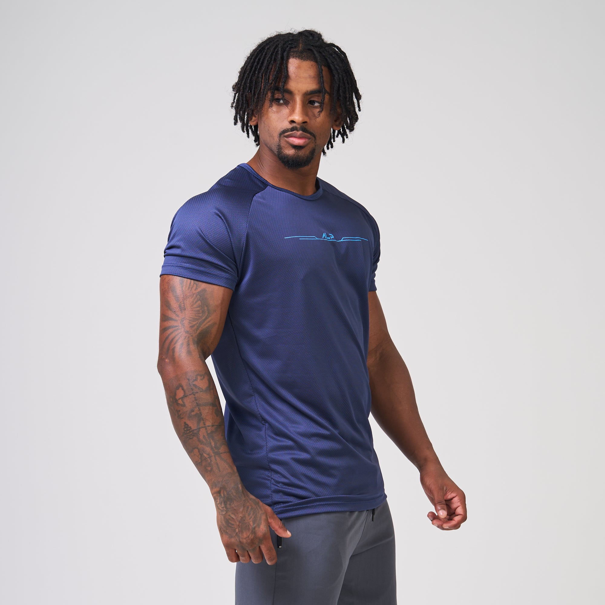 Camiseta Dry Fit Balance Marinho Ashir