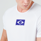 Camiseta Dry Fit Brasão Branco