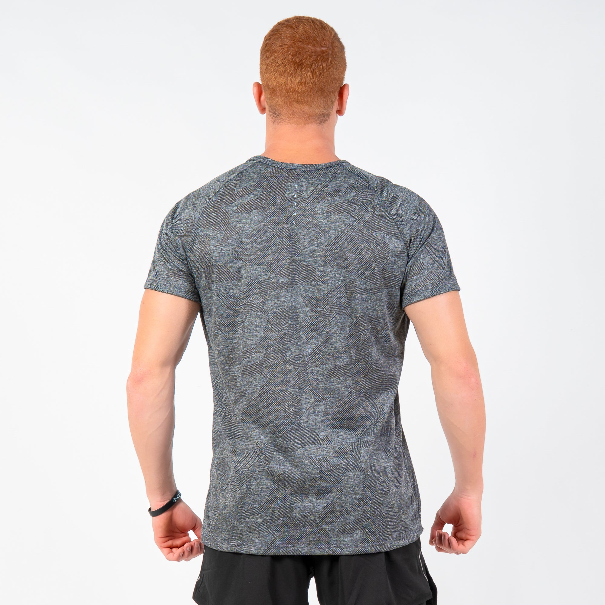 Camiseta Dry Fit Camuflada Horizon Back Preto