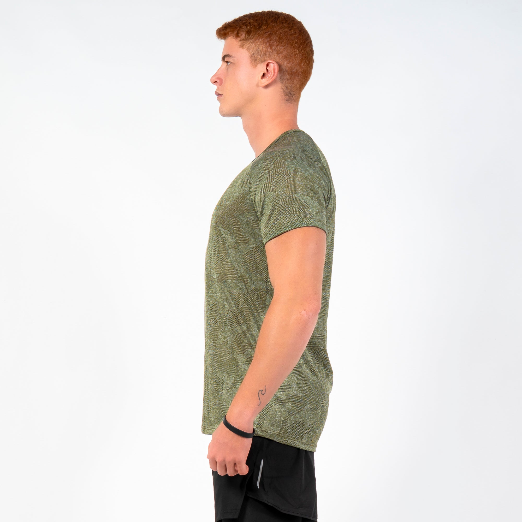 Camiseta Dry Fit Camuflada Light Lupus Verde Oliva